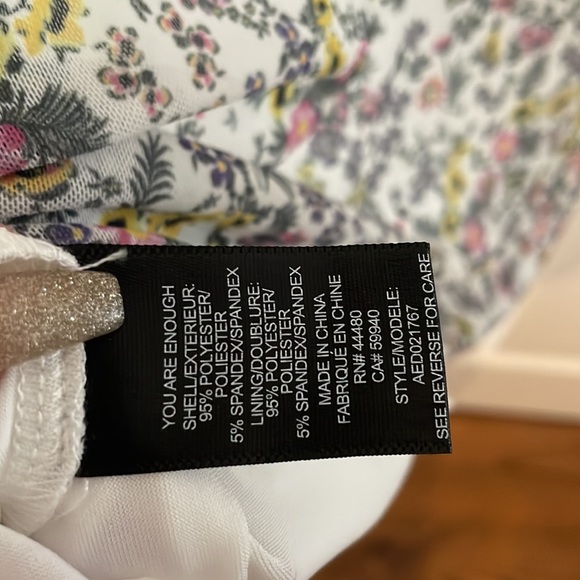 AFRM NWT maci mock neck floral cut out dress - Picture 11 of 16